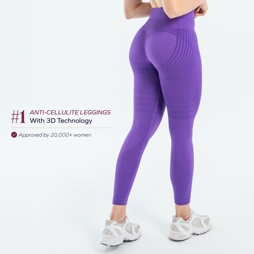 3D Leggings | Wine Red