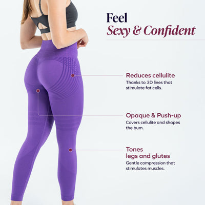 3D Leggings | Royal Purple