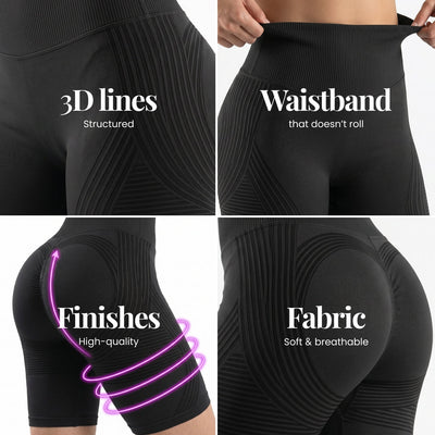3D Shorts | Black