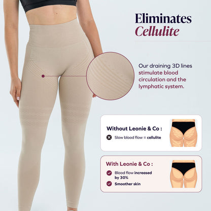 3D Leggings | Beige