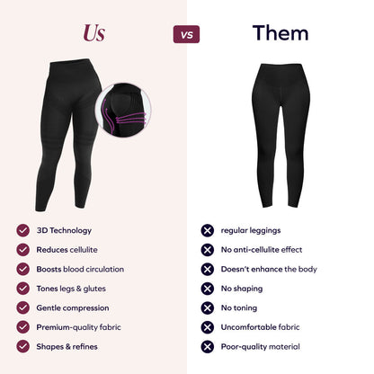 3D Leggings | Black