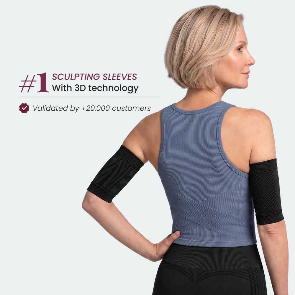3D Sculpting Arm Sleeves | Black