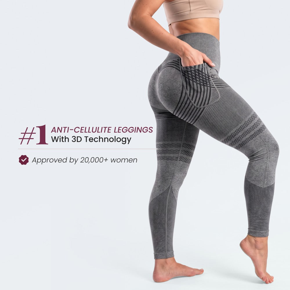 3D Pocket Legging | Gray