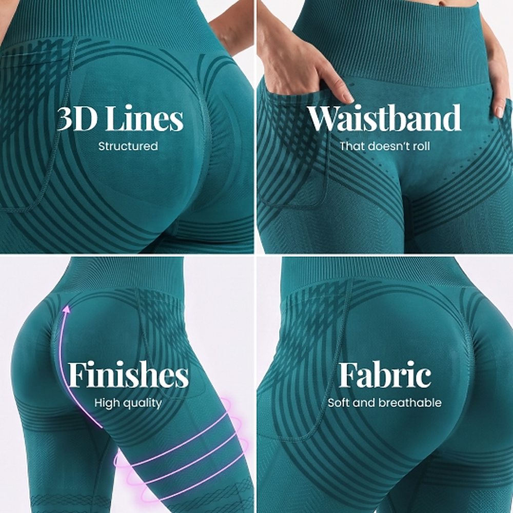 3D Pocket Legging | Gray