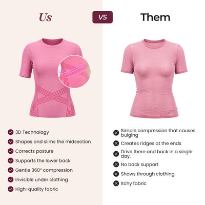 3D Sculpting T-Shirt | Pink