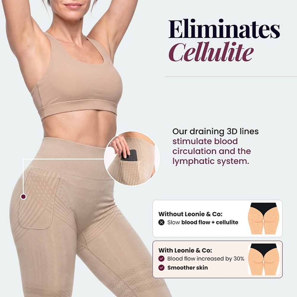 3D Pocket Legging | Beige